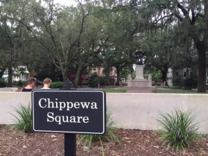 Praça onde parte do filme 'Forrest Gump' foi rodado - Savannah