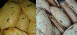 Pastéis de forno feitos pela Magda para o lanche coletivo da escola. | Crédito: Reprodução do Facebook